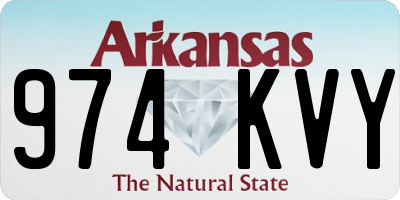 AR license plate 974KVY