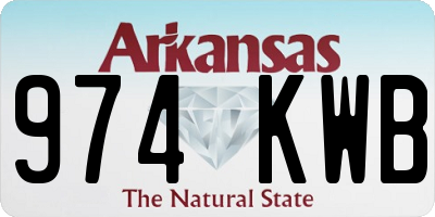 AR license plate 974KWB