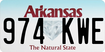 AR license plate 974KWE