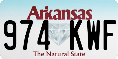 AR license plate 974KWF