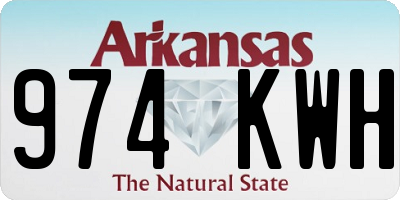 AR license plate 974KWH