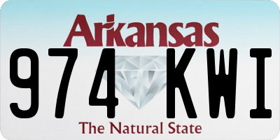 AR license plate 974KWI