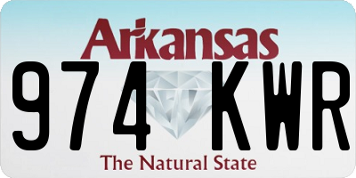 AR license plate 974KWR
