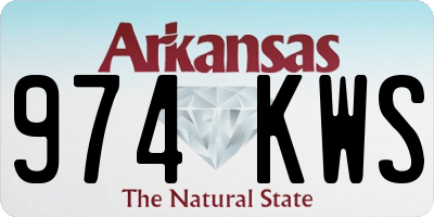AR license plate 974KWS