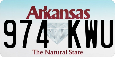 AR license plate 974KWU