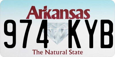 AR license plate 974KYB