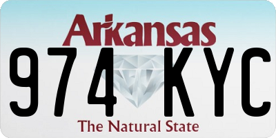 AR license plate 974KYC