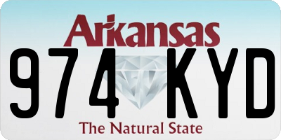 AR license plate 974KYD