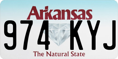 AR license plate 974KYJ