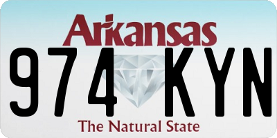 AR license plate 974KYN