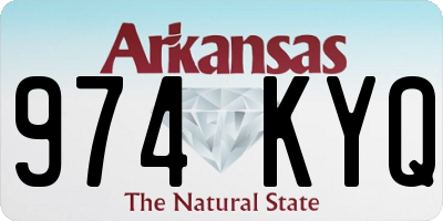 AR license plate 974KYQ