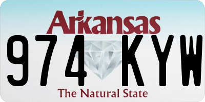 AR license plate 974KYW