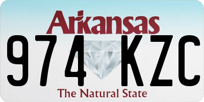 AR license plate 974KZC