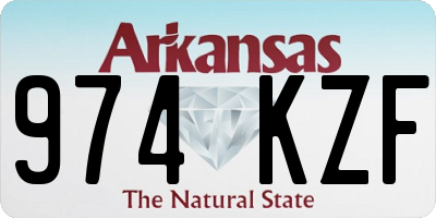 AR license plate 974KZF