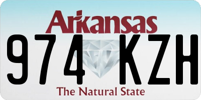 AR license plate 974KZH