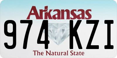 AR license plate 974KZI
