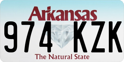 AR license plate 974KZK