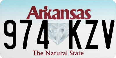 AR license plate 974KZV