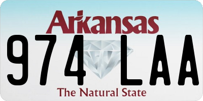 AR license plate 974LAA