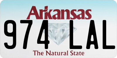 AR license plate 974LAL