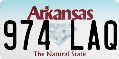 AR license plate 974LAQ