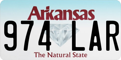 AR license plate 974LAR