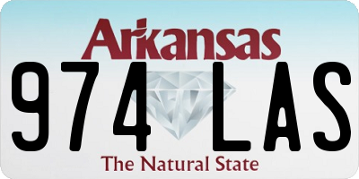 AR license plate 974LAS