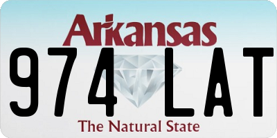AR license plate 974LAT