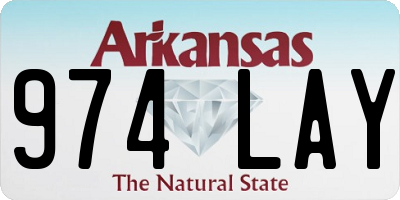 AR license plate 974LAY