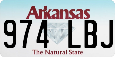 AR license plate 974LBJ