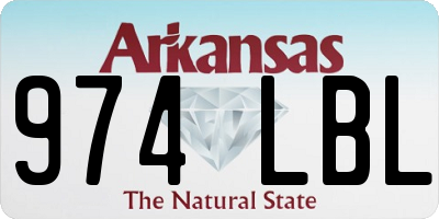 AR license plate 974LBL