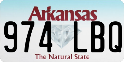 AR license plate 974LBQ