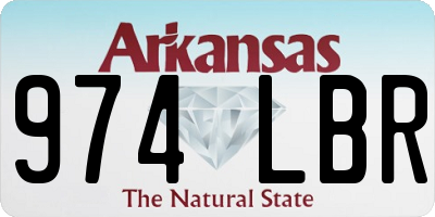 AR license plate 974LBR