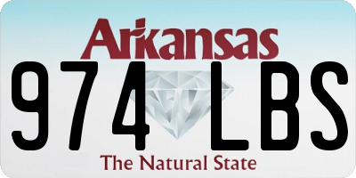 AR license plate 974LBS