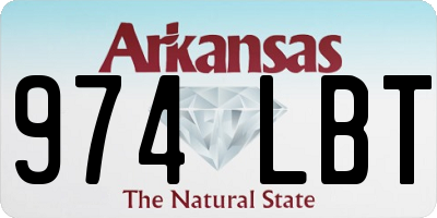 AR license plate 974LBT