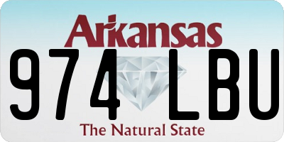 AR license plate 974LBU