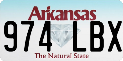 AR license plate 974LBX
