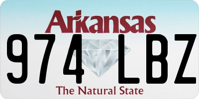 AR license plate 974LBZ