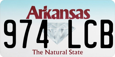 AR license plate 974LCB