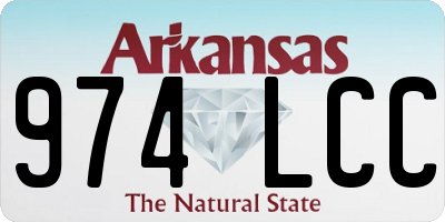 AR license plate 974LCC