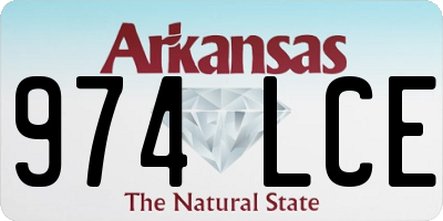 AR license plate 974LCE