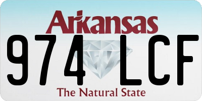AR license plate 974LCF