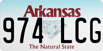 AR license plate 974LCG