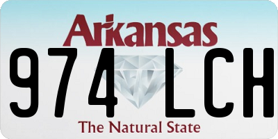 AR license plate 974LCH