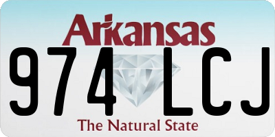 AR license plate 974LCJ