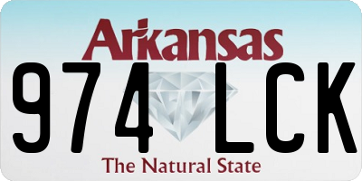 AR license plate 974LCK