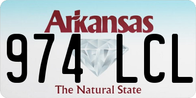 AR license plate 974LCL