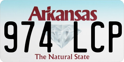 AR license plate 974LCP