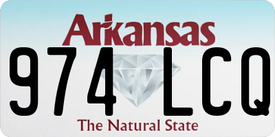 AR license plate 974LCQ