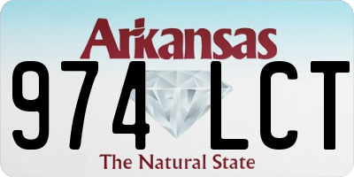 AR license plate 974LCT
